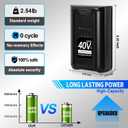 40V 6.0Ah Replacement Battery for Kobalt 40v Battery MAX 2540C-06, Rechargeable Lithium Ion Battery for Kobalt KB640-03 KB540C-06 KB245-06 KB240-06 Kb540-06 for Cordless Power Tools