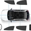FIILINES 8PCS Car Window Shades for Toyota Camry 2025 2026 Accessorie Double Layer Car Side Full Windows Rear Triangular Windshield Sun Shade 100% UV Rays & Privacy Protection