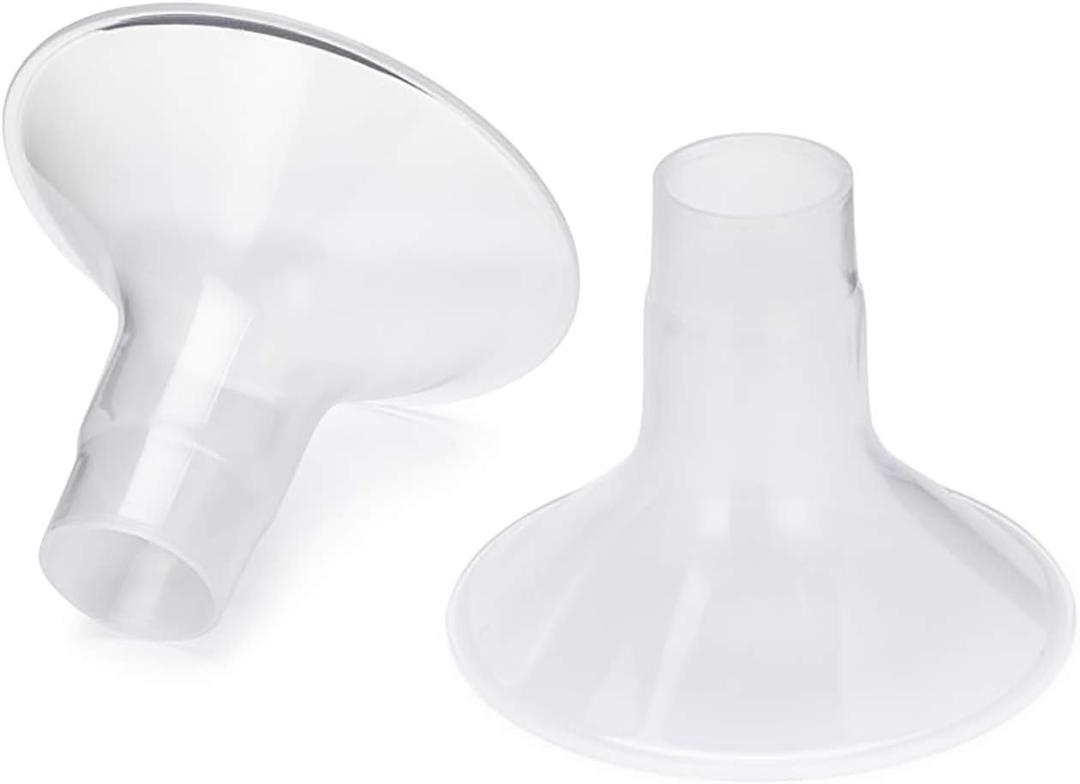 Motif Medical Duo Breast Pump Flange  Comfortable Breast Pump Flanges for Better Milk Flow & Pumping Ease - Ideal Breast Pump Flange Insert for Breastfeeding Moms (2 Shields, 24mm)