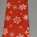 Hand Towel Christmas Red Snowflake Xmas Face Washcloth Fingertip Bath Towels 27.5 x 15.7 Inch Microfiber Quick Dry Soft Absorbent Luxury Kitchen Dish Cloth for Bathroom Beach Gym Hotel Salon Spa Sport (A091)