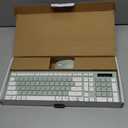 Wireless Keyboard and Mouse Combo, Full-Sized Wireless Keyboard and Adjustable DPI Mouse, 2.4GHz USB Receiver, Silent Keyboard and Mouse for PC, Windows, MAC, Desktop, Laptop (Avocado Green)