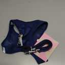 rabbitgoo Dog Harness Small Sized and Leash Set, Step in Soft Light Puppy Vest, Breathable Mesh Pet Harness, Reflective for Outdoor Safe Walking, Navy Blue XL