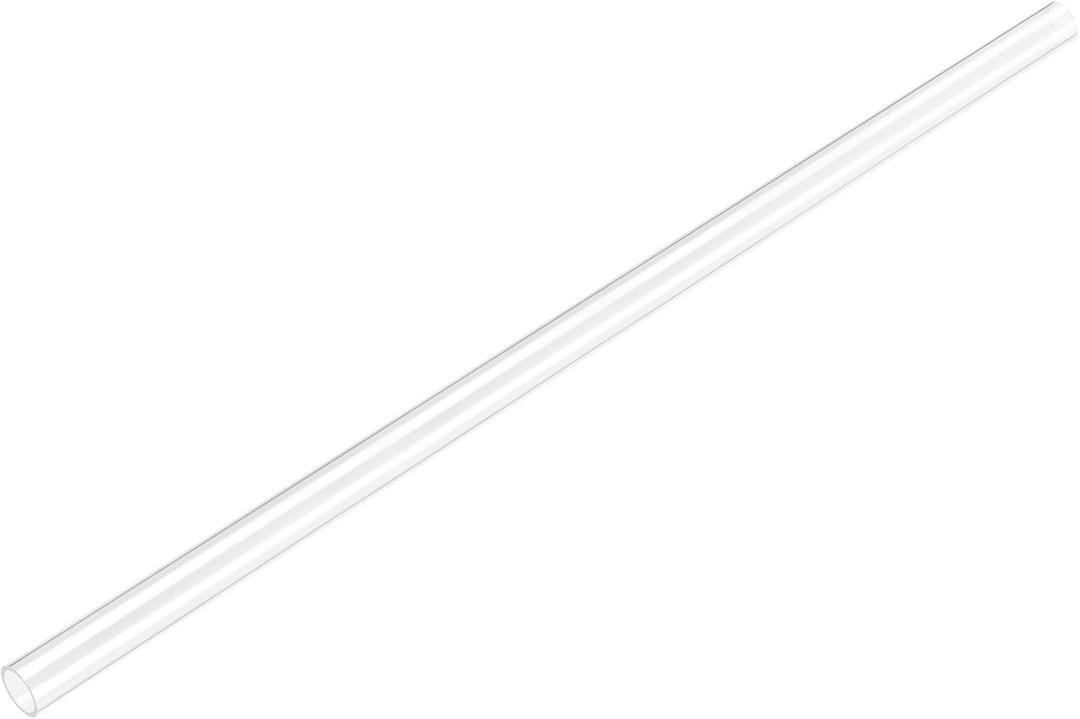 uxcell Clear Rigid Tubing 5mm(3/16'') ID x 6mm(1/4'') OD x 1Ft Length Round Plastic Polycarbonate Tube