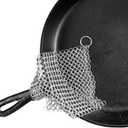 The Ringer - The Original Stainless Steel Cast Iron Cleaner, Patented XL 8x6 Inch Design