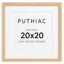 20x20 Oak Wood Picture Frames -20"x20" Poster Frames for Wall, 20x20 Picture Frame, 20 x 20 Picture Frames, 20 x 20 Frames for Wall (1 Pack, Beige)
