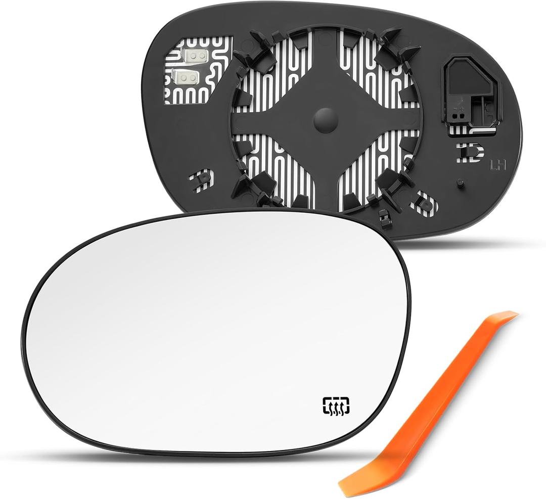 Compatible with 2008-2023 Dodge Challenger, Dodge Charger Driver Side Mirror, Left Side Mirrors with Backing Plate, Power Heated