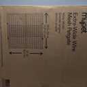 MYPET Extra-Wide Wire Mesh Dog Gate: 29.5-50" Wide. Pressure Mount. No Tools Needed. Puppy Gate 31" Tall, Expandable, Durable Pet Gates for Doorways, Sustainable Hardwood