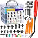 Automotive Screw Accessories, 725pcs/Set Buckle Universal Car Bumper Screw Repair Willow Nail Fastener Accessory Set