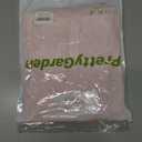 PRETTYGARDEN Women's Lace Long Sleeve Button Down Blouse (Pink, S)