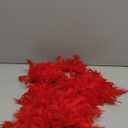 Colorful Feather Boas 45g, 6.6ft Feather Boa for Women for Dancing Wedding Party Halloween,with Heart Sunglasses (Red)