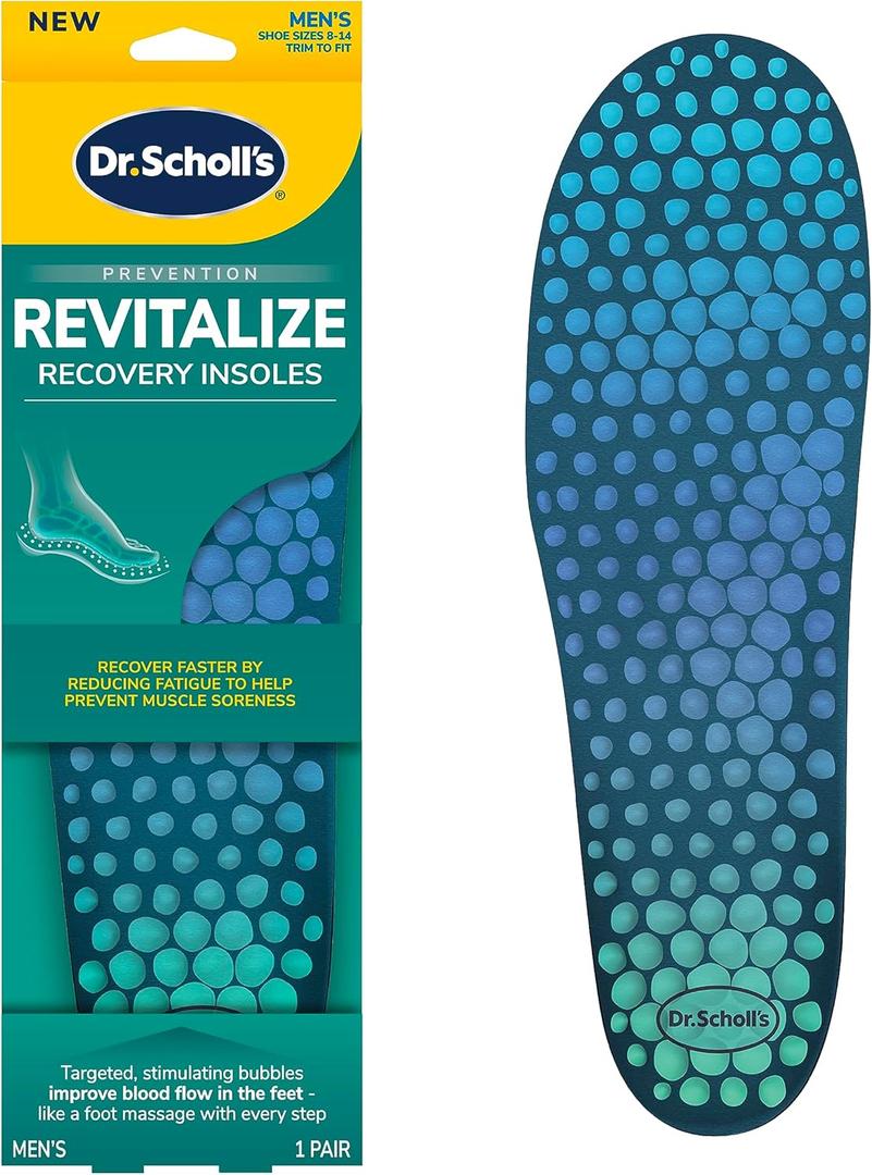Dr. Scholl's  Revitalize Recovery Insole Orthotics, Improve Recovery Fast, Reduce Fatigue, Stress, Soreness, Trim to Fit Inserts for Any Shoes, Athletic, Running, Slippers, Casual, Women 6-10, 1 Pair