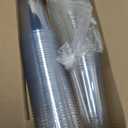 Alaeseje 50 Pack Clear Plastic Cups with Strawless Sip Lids,20 oz Iced Coffee Cups with Lids,Disposable PET Crystal Cups,Round Bottom To Go Cup for Iced Coffee Juice Smoothie Cold Beverage