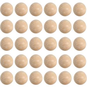 MANCHAP 30 PCS 2 Inch Wooden Ball, Unfinished Wood Balls, Natural Wood Spheres No Hole for Crafts, DIY Projects and Decoration MANCHAP 30 PCS 2 Inch Wooden Ball, Unfinished Wood Balls, Natural Wood Spheres No Hole for Crafts, DIY Projects and Decoration