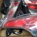 Outer and Inner Tail Lights Assembly Pair for 2016 2017 2018 Toyota Rav4 OE Factory Style Red Taillights Rear Back Brake Lamps Driver and Passenger Side,Chrome Housing Clear Lens