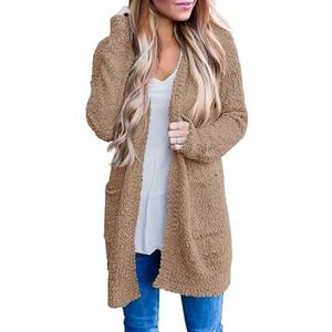 MEROKEETY Women's Long Sleeve Soft Chunky Knit Sweater Open Front Cardigans Outwear Coat XL