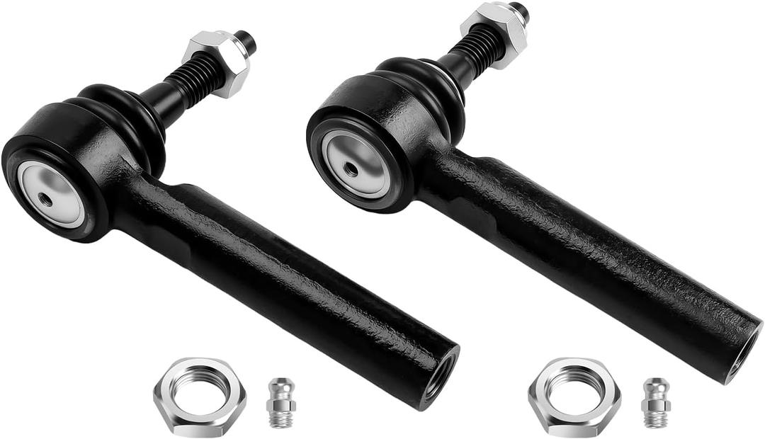 LCWRGS Front Outer Tie Rod Ends Fits for Chevy & GMC & Cadillac - 2007-2014 - Silverado 1500, Suburban, Avalanche, Tahoe, Sierra 1500, Yukon, Yukon XL 1500, Escalade ESV EXT - 2pcs