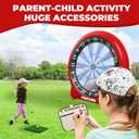 Giant Inflatable Dartboard, Kick Darts Outdoor Indoor Soccer Dartboard Game Golf Dart Throw Darts with Pump, Giant Dart Board Target Yard Games for Kids & Adults 20+Games