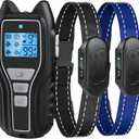 Shock Collar for Dogs 2 Dogs (15-120lbs) 2000FT Dog Shock Collar with Remote Control Waterproof Dog Training Collar with Remote 4 Safe Modes Rechargeable Lock Flash Light for All Breeds - Silver