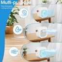 Portable Air Conditioners, 6000mAh Rechargeable Mini Air Conditioner, 3 Speeds Portable AC for Car Unit, Personal Air Cooler Cooling Fan with Cool Air Spray for Room, Bedroom, Office, Outdoor, Car