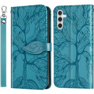 Wallet Case for Samsung Galaxy A16 6.7" 2024 with Card Holder/Slot Flip Leather Case for Galaxy A16 Folio Cover with Magnetic Kickstand,Turquoise