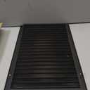 12" X 18" Aluminum Gable Vent,Metal Attic Vents with Screen,Stylish Design Return Air Grill,Enhance Air Circulation,Perfect for Storage Shed/Home Attic/Garage/Sidewall/Ceiling(Black)