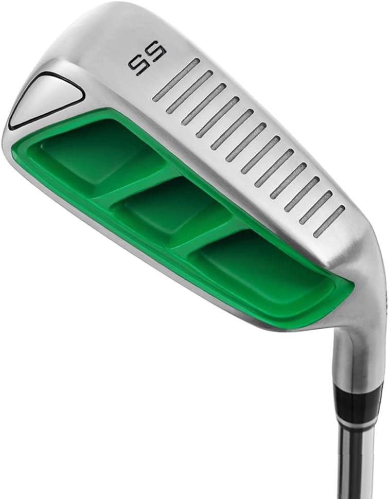 MAZEL Golf Pitching & Chipper Wedge, Right Handed, 55 Degree for Men & Women, Stainless Steel (Green Head)