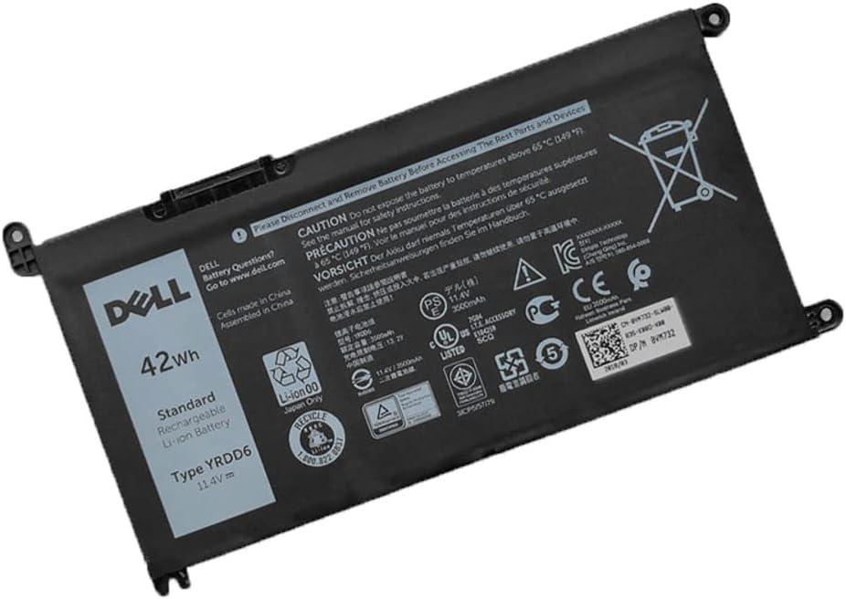 DELL YRDD6 Laptop Battery for replaceable Dell Inspiron 7586 5482 5485 5491 3310 2-in-1 3493 3582 3593 3793 5493 5593 5480 5590 5591 5594 5598 15 3583 3584 Vostro 3491 5481 5581 5490 5590 VM732