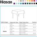 Hiasan Small Tablecloth for Square Tables - Waterproof and Spillproof Washable Fabric Table Cloth for Dining Room Kitchen Party (Red, 40 x 40 Inch)