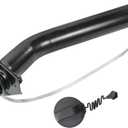 Fuel Gas Tank Filler Neck with Cap Replacement For Chevy for GMC C1500 C2500 C3500 K1500 K2500 K3500 Pickup Suburban 1988-2000 15003858 15712144 577-824, Black