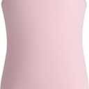Phineein Girls Gymnastics Leotards Mesh Back - Kids Sleeveless Ballet Dance Leotard with Stylish Power Mesh Cutout Back