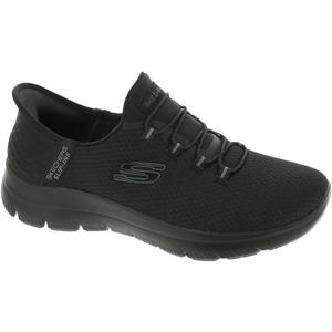 Skechers Women's Hands Free Slip-ins Summits Girls Night Sneaker (8.5, Black)
