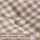 Queen Comforter Set, Modern Plaid Checkered Bedding, Tan Gingham Brown Grid Bed Comforter, Soft Fluffy Breathable Farmhouse Dorm Bedding, All Seasons 3 Piece Set | Gingham Tan Gingham, Queen(90"x90")