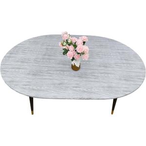 LIBERECOO Oval Fitted Vinyl Tablecloth - Fits 48 x 68 Inch Oval Table - Weather Grey Wood - Waterproof, Elastic Edged for Secure Fit, Easy to Clean Plastic Table Cover