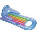 Intex 58802EP Inflatable King Kool Swimming Pool Lounge Raft in Blue or Grey -2 Pack