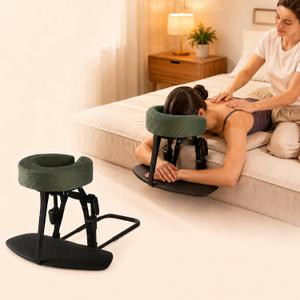 Massage Headrest for Bed with Armrest, Adjustable Bed Face Cradle Holder, 10" x 8" x 2.5"