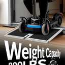 FACHNUO 2 Feet Portable Wheelchair Ramp, Non-Skid Aluminum Handicap Ramps with Handle, Folding Threshold Wheel Chair Ramp for Home Steps, Stairs, Entry, Threshold, Doorways, Scooter, 800LBS Capacity (2FT(Using height 2-6''))