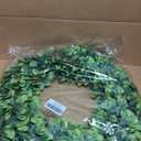 Lvydec Artificial Green Leaves Wreath - 20" Large Boxwood Wreath for Front Door Wall Window Farmhouse Decoration