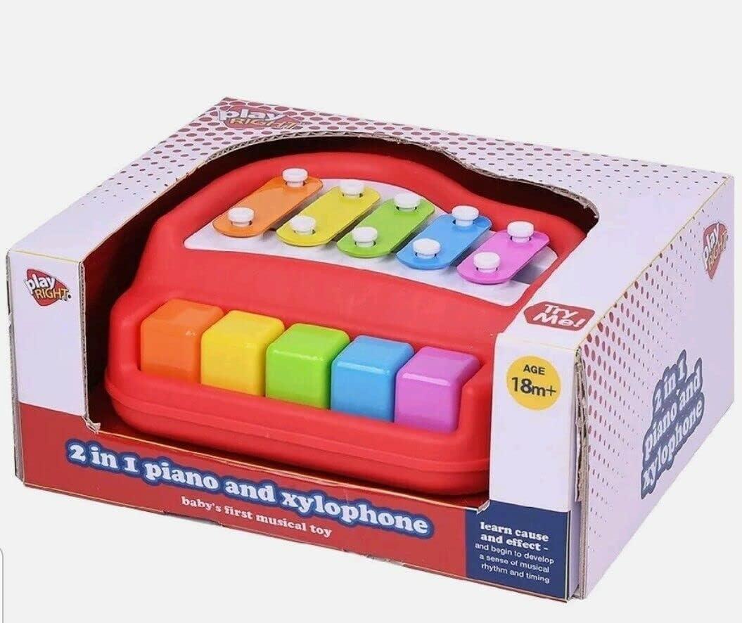 Play Right 2 in 1 Piano & Xylophone Toddler Toy