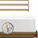 Texas Linen Co. Luxury Egyptian Cotton Twin Fitted Sheet  1000ThreadCount 16" Twin Deep Pocket, Soft, Smooth, Sateen Weave, Extra Long Staple  Ivory