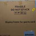 Graded Sport Card Display Case Large 40 Cards Display Case Wooden Wall Cabinet for Basketball Football Hockey Trading Cards Display Collectibles Souvenirs