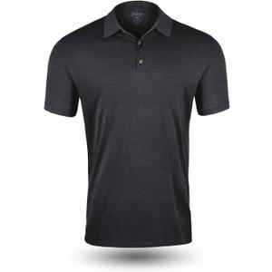 Fresh Clean Threads Mens Polo Shirts - Pre Shrunk Soft Fitted Premium Classic Shirt - Men's Polos Cotton Poly T-Shirt Blend (3X-Large, Charcoal Grey (1 Pack))