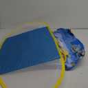 Swimbobo Toddler Pool Float Inflatable Car Baby Swim Float with Adjustable Sun Canopy and Safety Seat Pool Toys for Kids 3+ Years Old (Blue Sports Car)