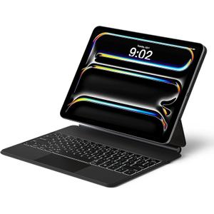 Keyboard Case for iPad Pro 13-inch (M4 2024 / M5 2025), Magic-Style Magnetic Keyboard Case with Multi-Touch Trackpad, Floating Cantilever Stand Compatible with iPad Pro 13 inch (Charcoal Black)