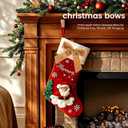 2 x YTJGC 24 Pcs Velvet Ribbon Christmas Tree Bows Bow Tree Topper Door Garland Decor Vintage Wreath Bow Velvet Bows Ornaments for Christmas Trees Gifts Party Door Garland Wreath Deco (Camel)