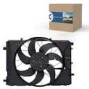 Engine Radiator Cooling Fan Assembly Compatible with Mercedes-Benz C230/ C250/ C300/ C350/ C63 AMG, E250/ E300/ E350/ E400/ E550, GLK250/ GLK300/ GLK350, CLA250/ GLA200/ GLA250, CLS400, Replace 2045000293 621-373