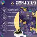 Jasmali Butterfly Pea Flower Tea -1.8 oz Loose Leaf, Herbal, Caffeine Free, Vacuum Sealed, Dried Butterfly Pea Flowers, Gluten Free, Vegan, Sourced from Thailand, Fresh & Aromatic