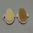 2 Pack Dry Brushing Body Brush, Natural and Soft Bristle Shower Brush for Body Cleaning, Exfoliating Bath Brush for Lymphatic Drainage Improve Circulation, Body Exfoliator Scrubber for Women Men