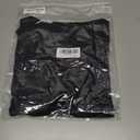 MANGOPOP Women's Square Neck Top Double Lined Short Sleeve Long Sleeve T Shirt Fitted Seamless Tee (Black, L)