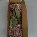 Artificial Flower Fake Silk Hydrangea Heads Bouquet with Stems Bulk for Fall Decoration Table Center Christmas Indoor Outdoor Faux Floral Realistic with Leaves Plants Crafts 8PCS(Brown)