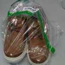 GINNI Boys Dress Shoes Slip On Boat Shoes Lightweight Loafers Casual Comfortable School Shoes, 5 Big Kid, Brown